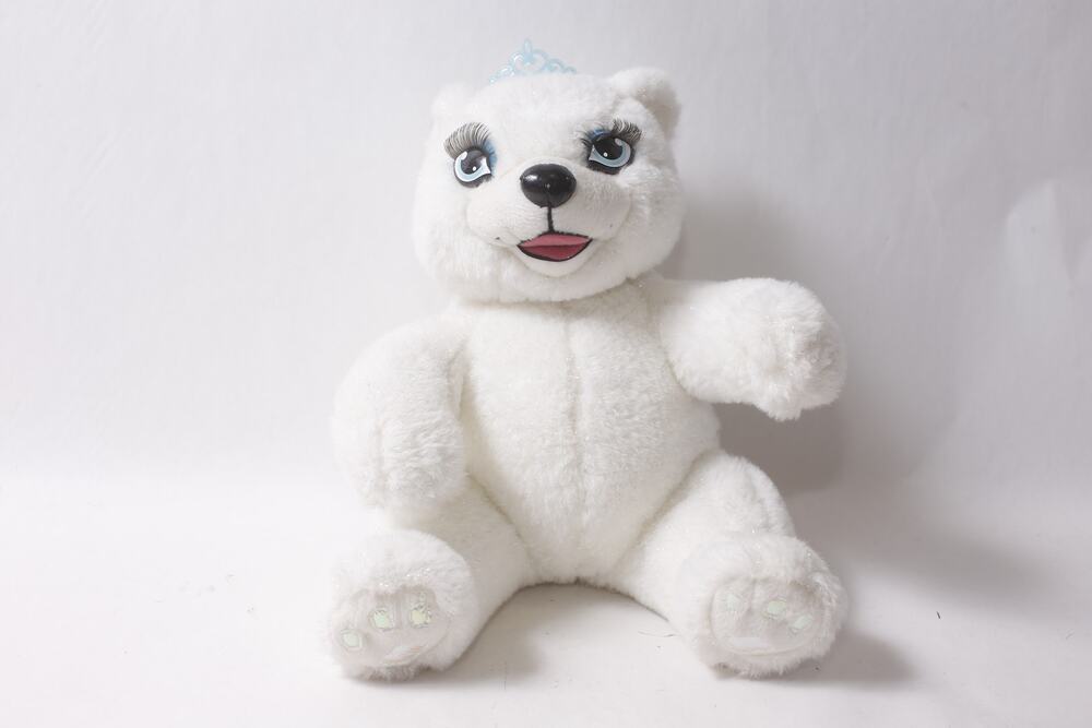 2004 Mattel Barbie Snuggle and Glow Shiver Polar Bear Plush ~ 260914-WH 1353